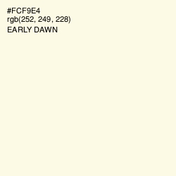 #FCF9E4 - Early Dawn Color Image